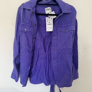 Purple Zara Shacket